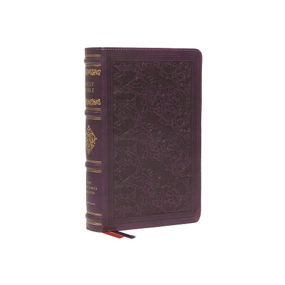 NKJV, Personal Size Reference Bible, Sovereign Collection, Leathersoft, Purple, Red Letter, Thumb Indexed, Comfort Print, 9780785265269