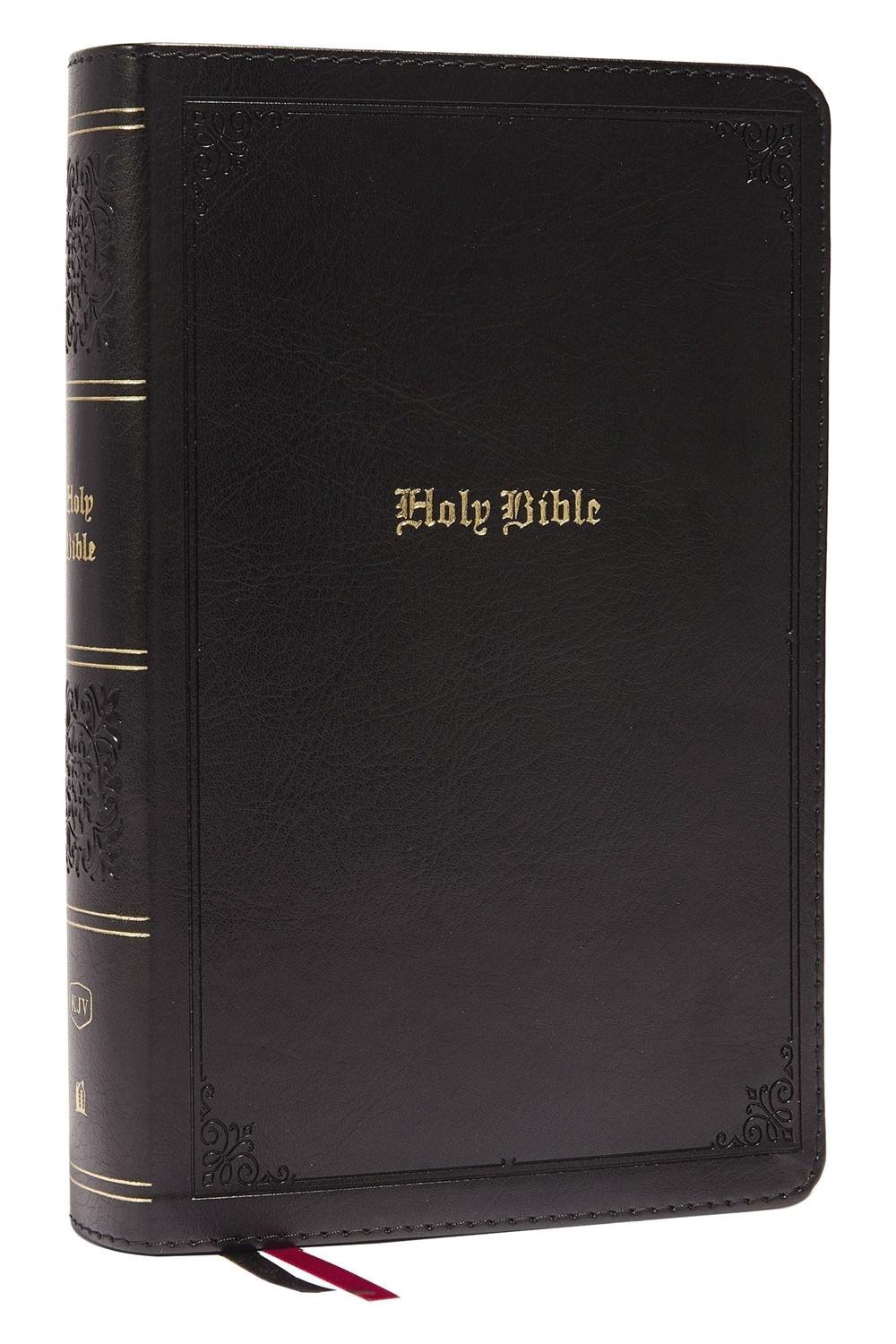 KJV Holy Bible: Large Print Single-Column with 43,000 End-of-Verse Cross References, Black Leathersoft, Personal Size, Red Letter, Comfort Print: King James Version, 9780785291039