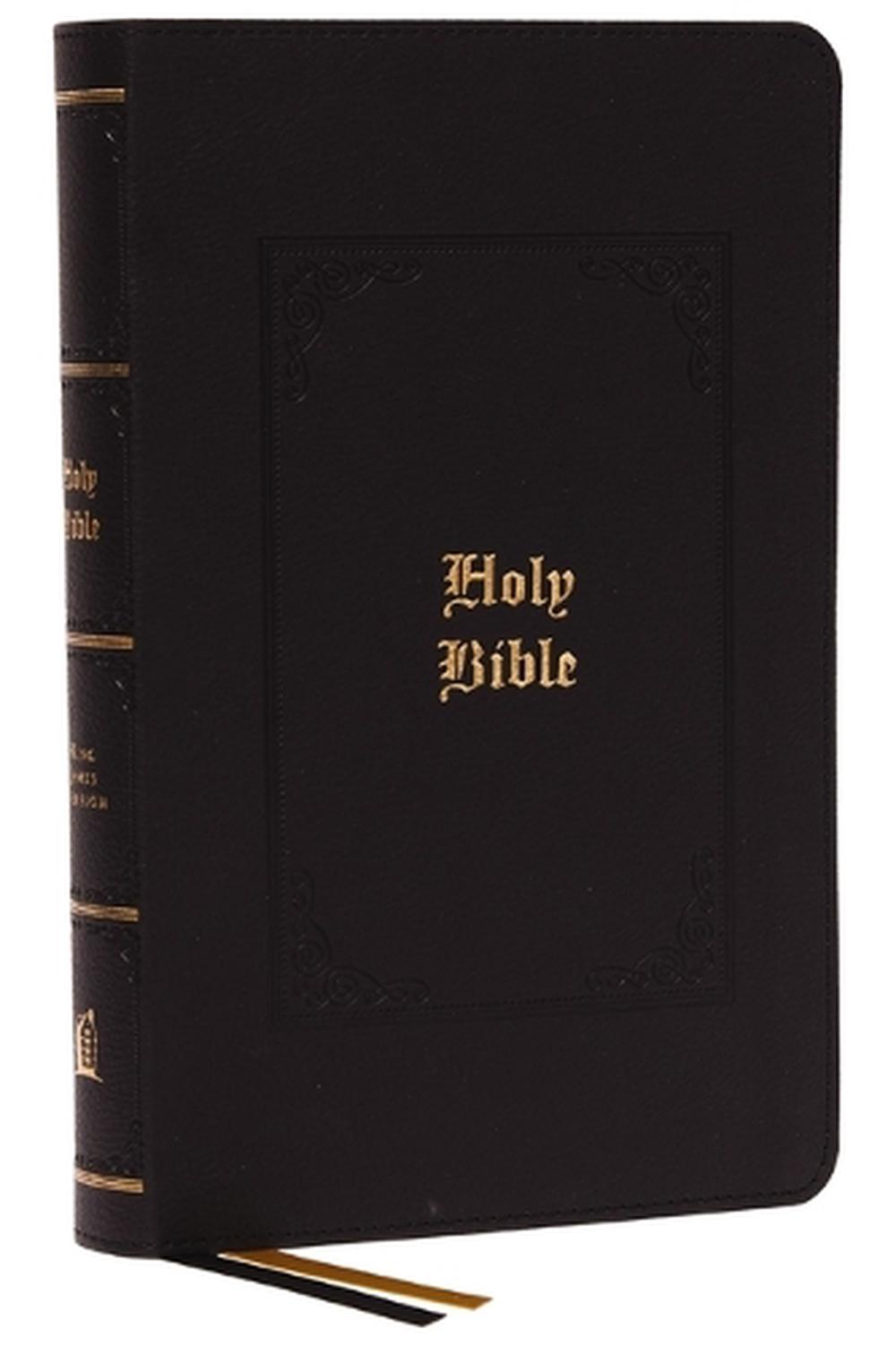 KJV, Personal Size Large Print Reference Bible, Vintage Series, Black Leathersoft, Red Letter, Thumb Indexed, Comfort Print, 9780785294566
