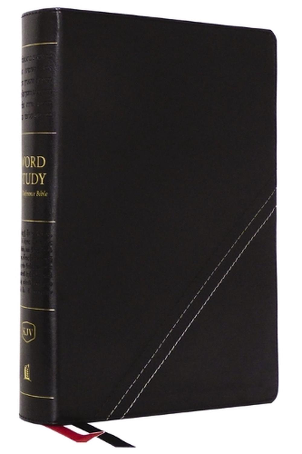 KJV, Word Study Reference Bible, Leathersoft, Black, Red Letter, Comfort Print, 9780785294917