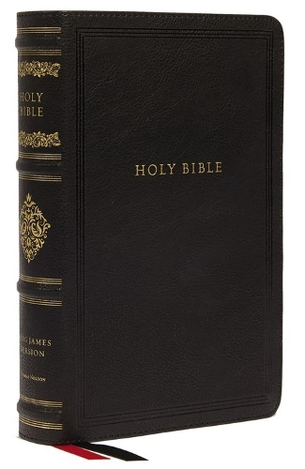 KJV, WideMargin Reference Bible, Sovereign Collection, Leathersoft, Black, Red Letter, Comfort