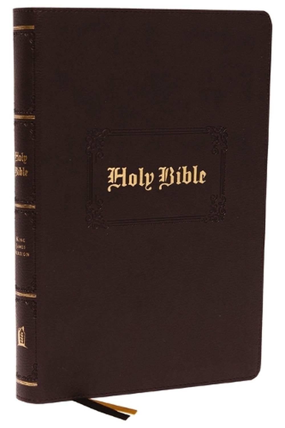 KJV Holy Bible: Large Print with 53,000 Center-Column Cross References, Brown Leathersoft, Red Letter, Comfort Print: King James Version, 9780785296300