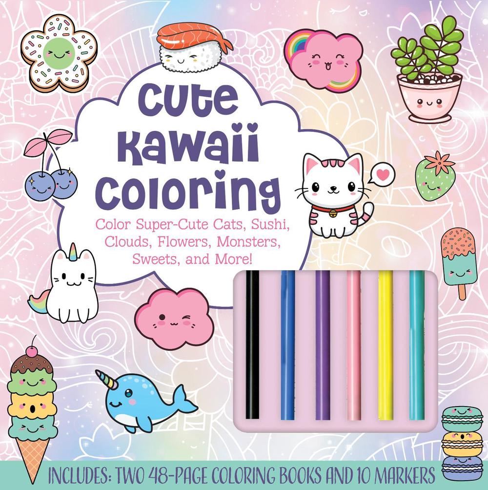 Cute Kawaii Coloring Kit, 9780785841371