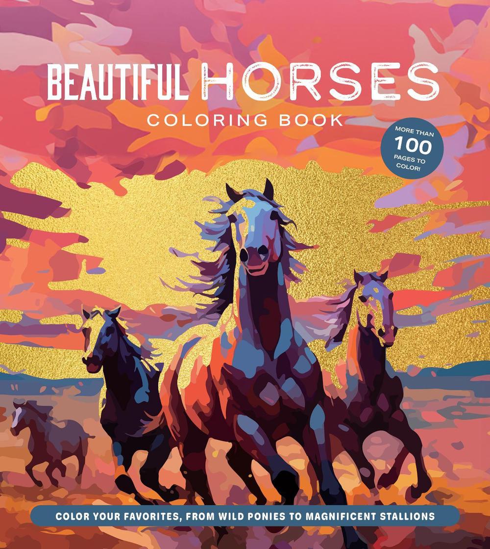 Beautiful Horses Coloring Book, 9780785845294