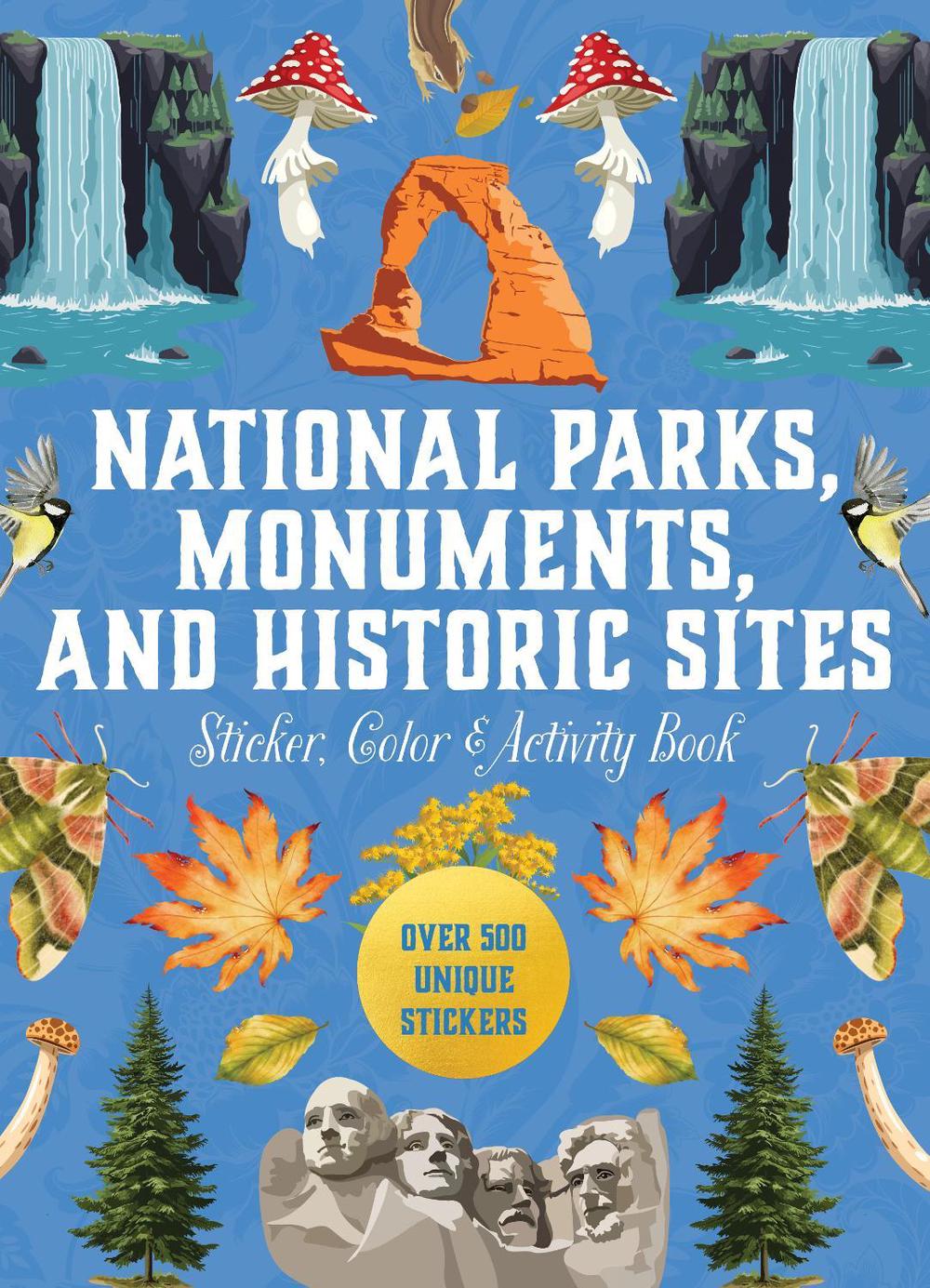 National Parks, Monuments, and Historic Sites Sticker, Color & Activity Book, 9780785846284