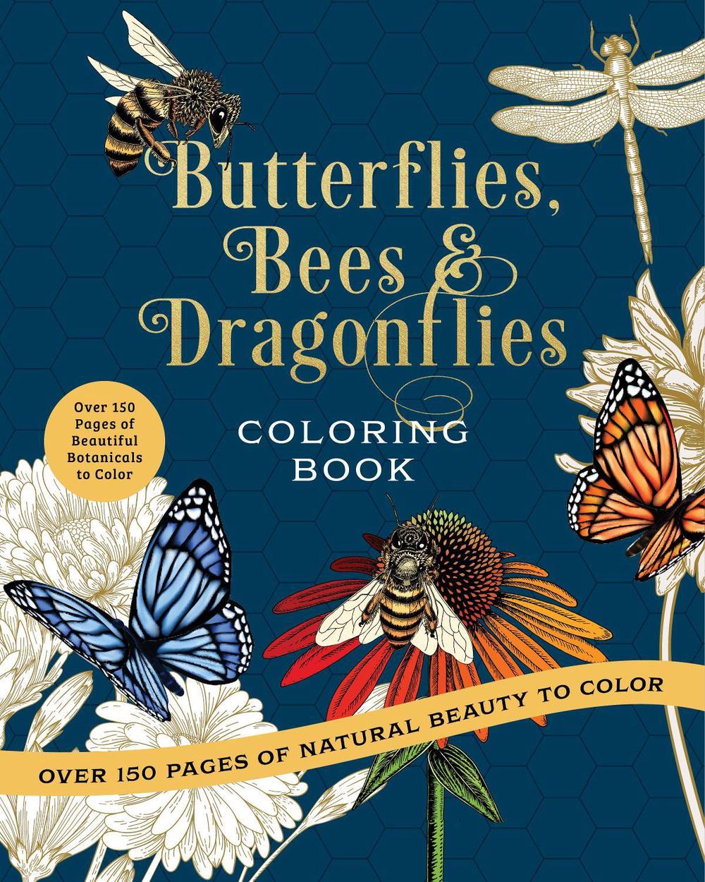 Butterflies, Bees & Dragonflies Coloring Book, 9780785846314