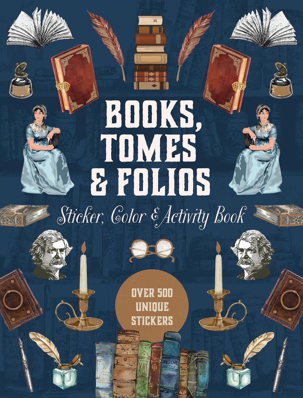 Books, Tomes & Folios Sticker, Color & Activity Book, 9780785848639