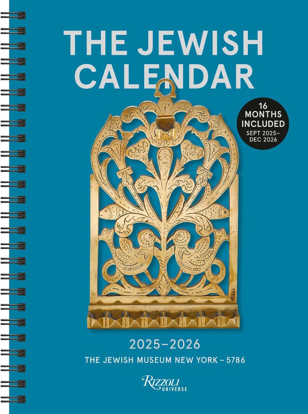 The Jewish Calendar 2025–2026 (5786) 16-Month Planner Calendar, 9780789348180