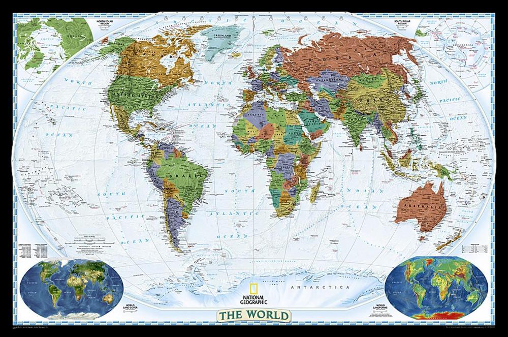 World Political Decorator Map, 9780792283096