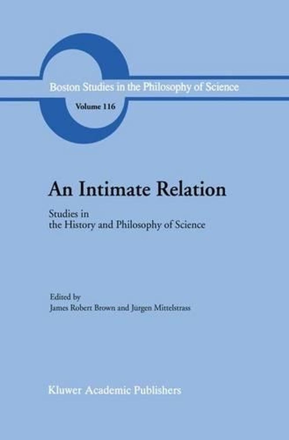 An Intimate Relation by J.R. Brown - ISBN: 9780792301691
