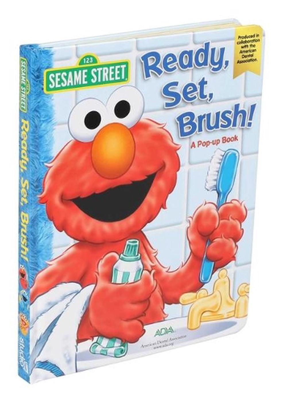 Sesame Street Ready, Set, Brush! a Pop-Up Book by Che Rudko, Board Book ...