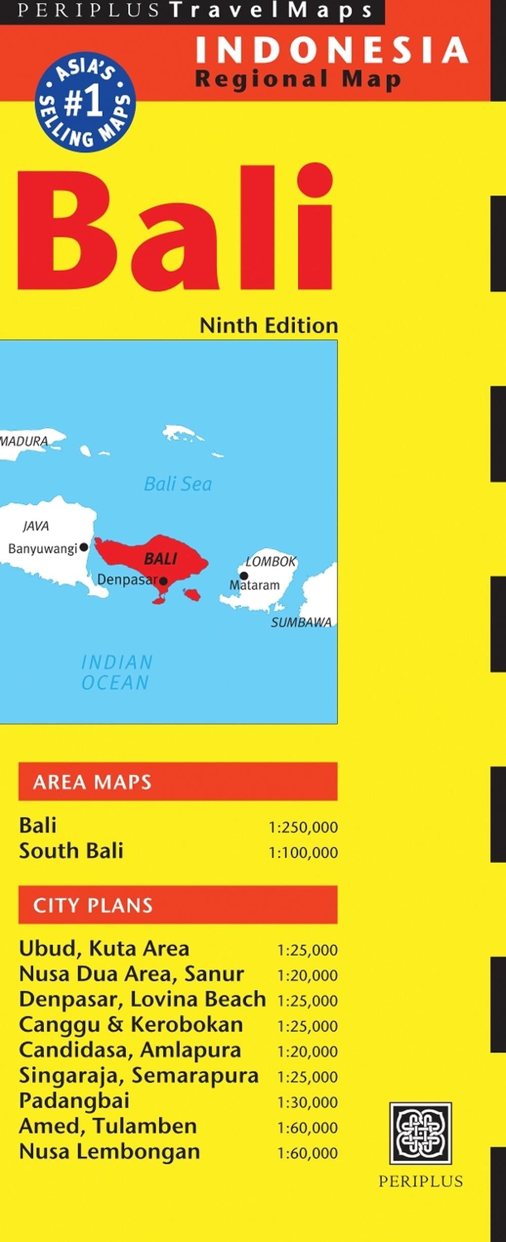 Bali Travel Map Ninth Edition by Periplus Editions - ISBN: 9780794607395