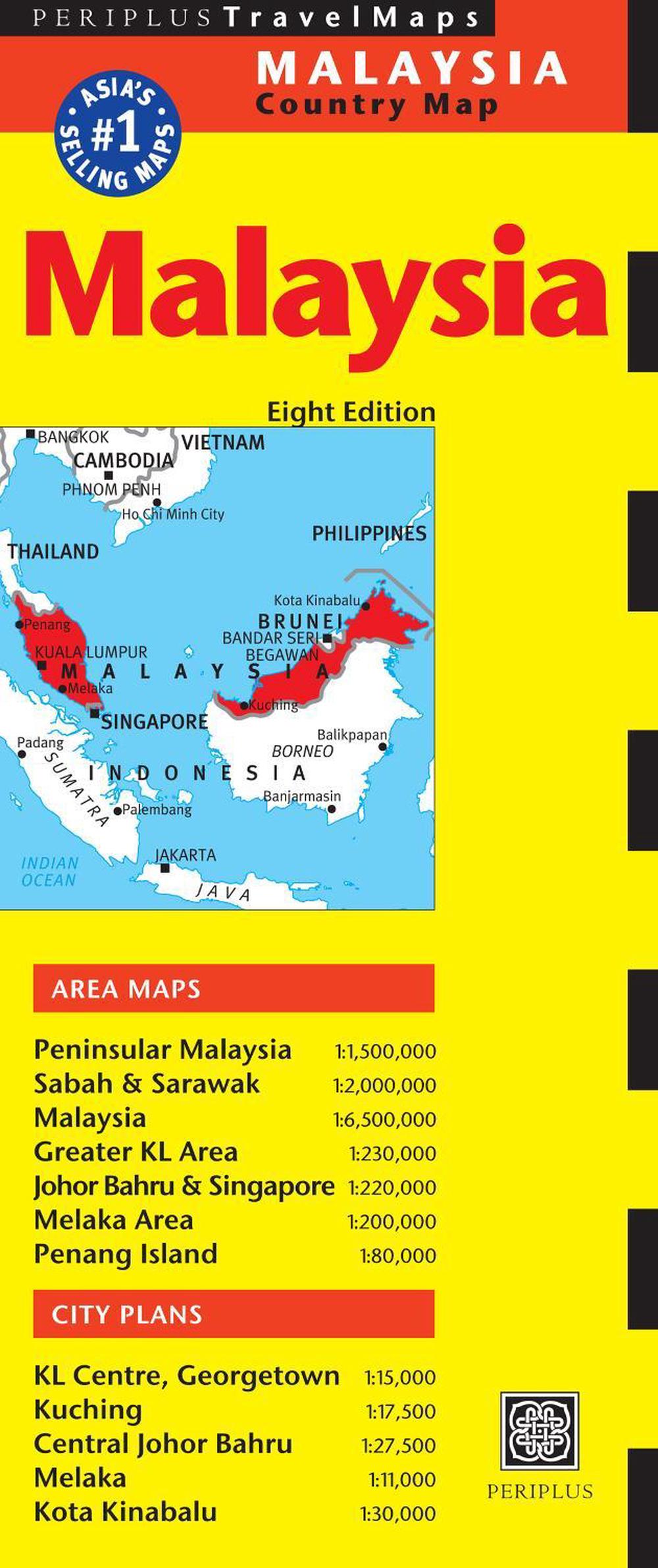 Malaysia Travel Map Eighth Edition, 9780794608309