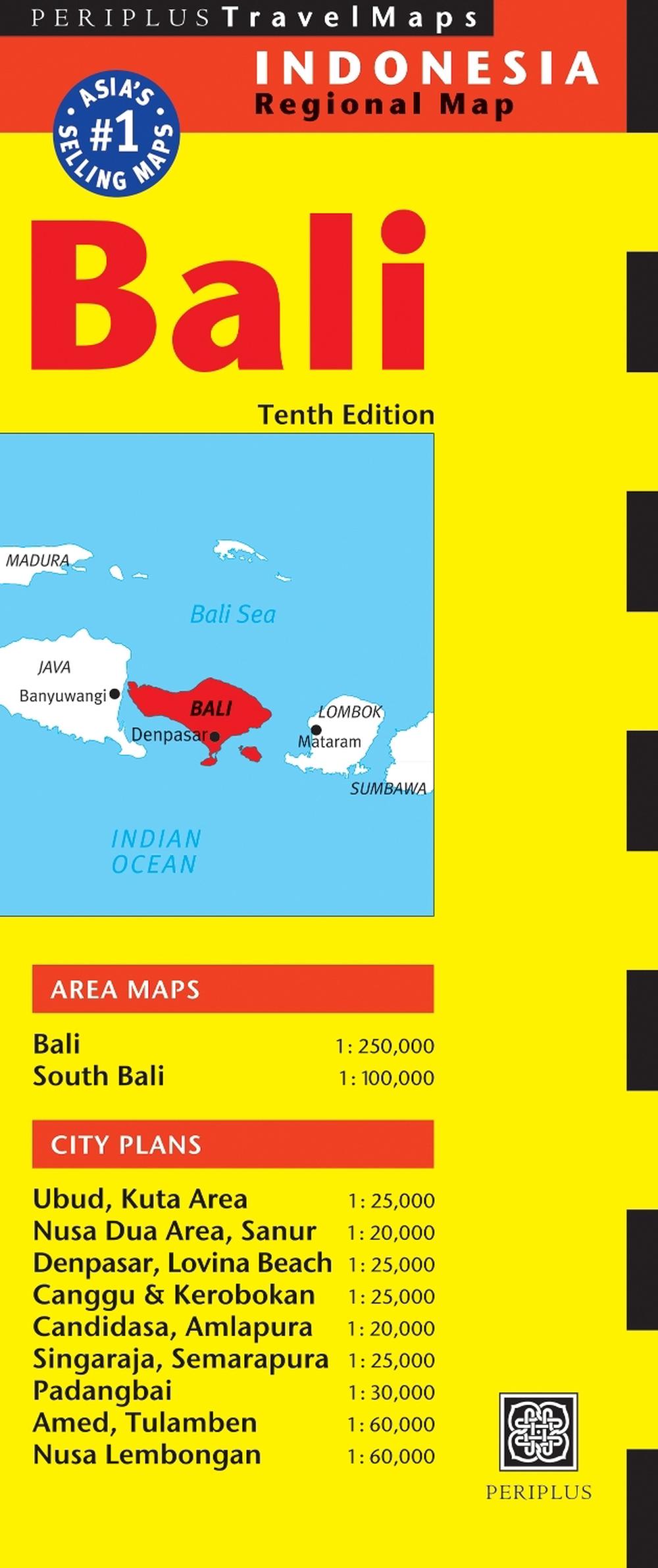 Bali Travel Map Tenth Edition, 9780794608323