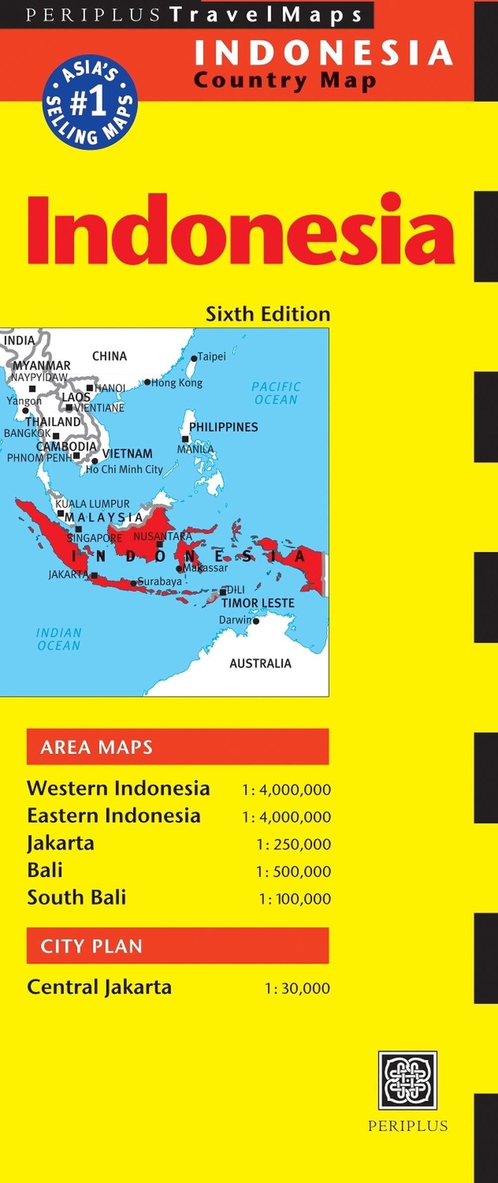 Indonesia Travel Map Sixth Edition by Periplus Editions - ISBN: 9780794608330