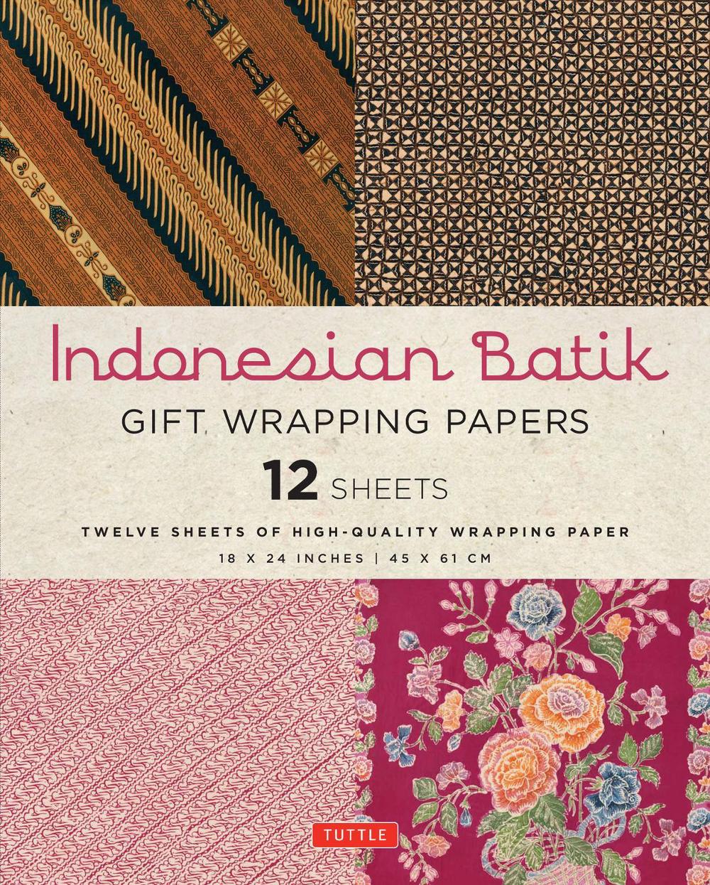 Indonesian Batik Gift Wrapping Papers - 12 Sheets, 9780804846332