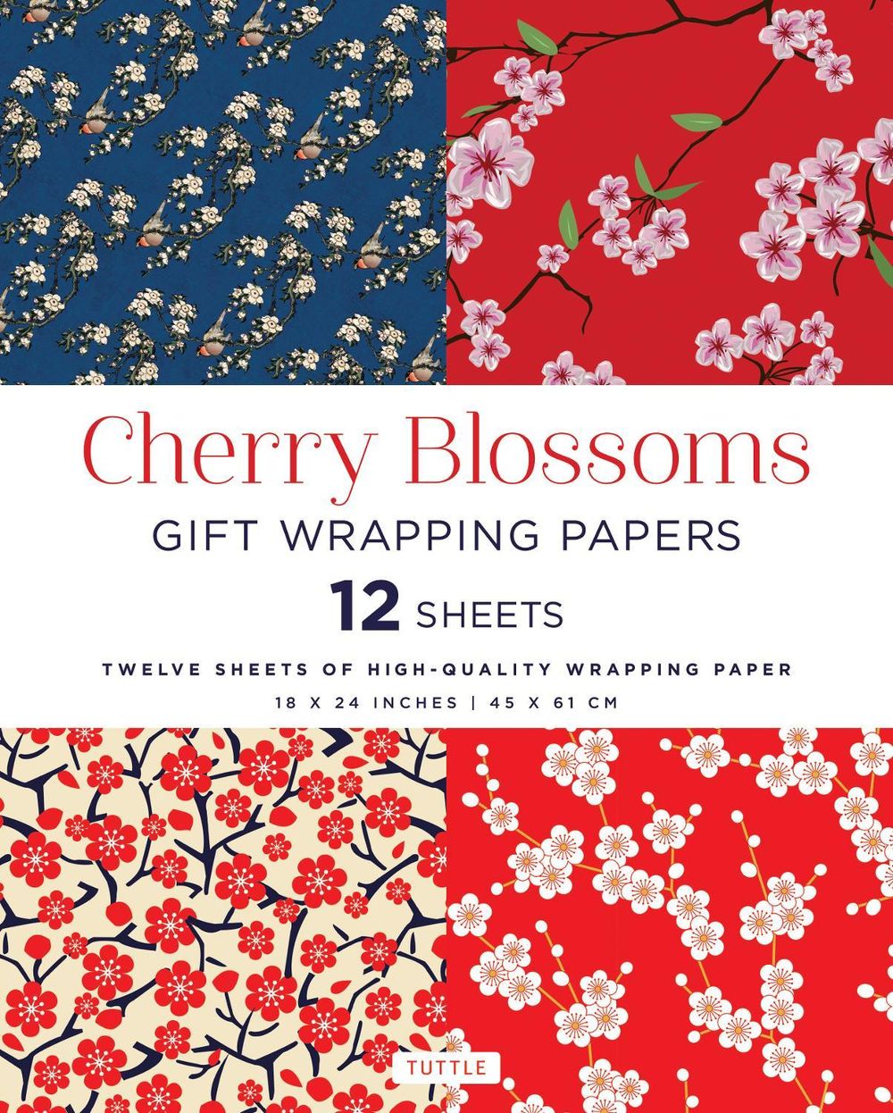 Cherry Blossoms Gift Wrapping Papers - 12 Sheets - ISBN: 9780804849579