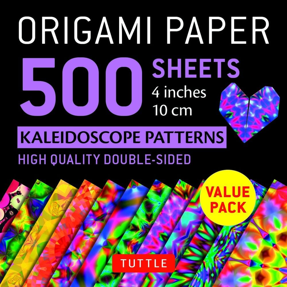 Origami Paper 500 sheets Kaleidoscope Patterns 4" (10 cm) by Tuttle Studio - ISBN: 9780804849968