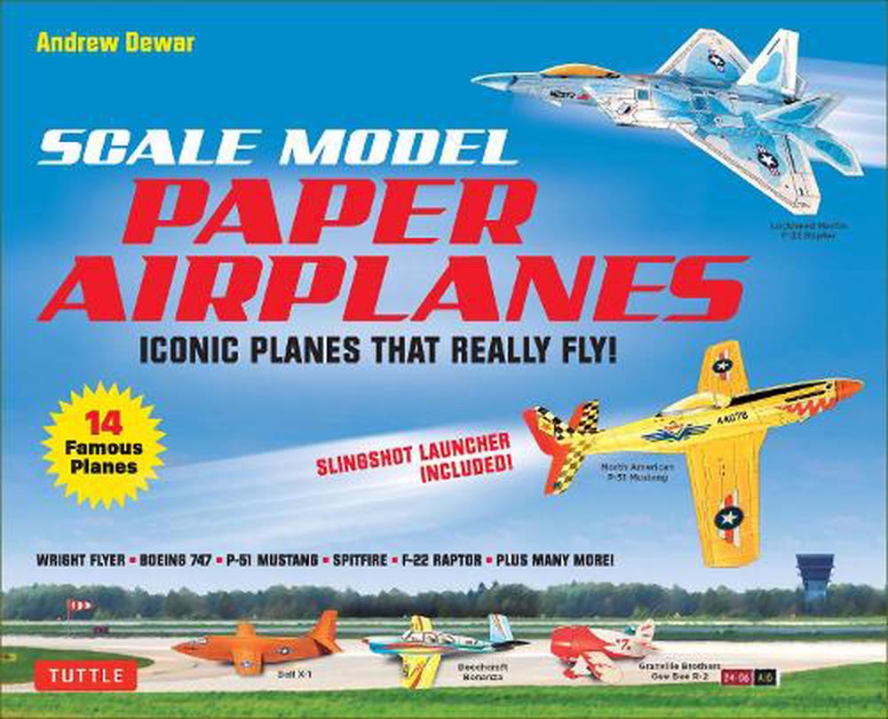 Scale Model Paper Airplanes Kit by Andrew Dewar Book