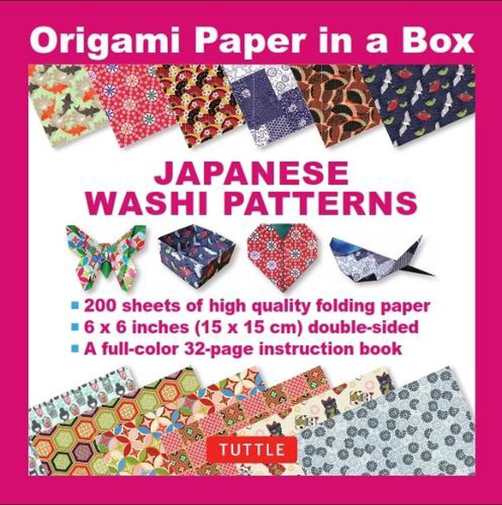 Origami Paper in a Box Japanese Washi Patterns 200 sheets by Tuttle