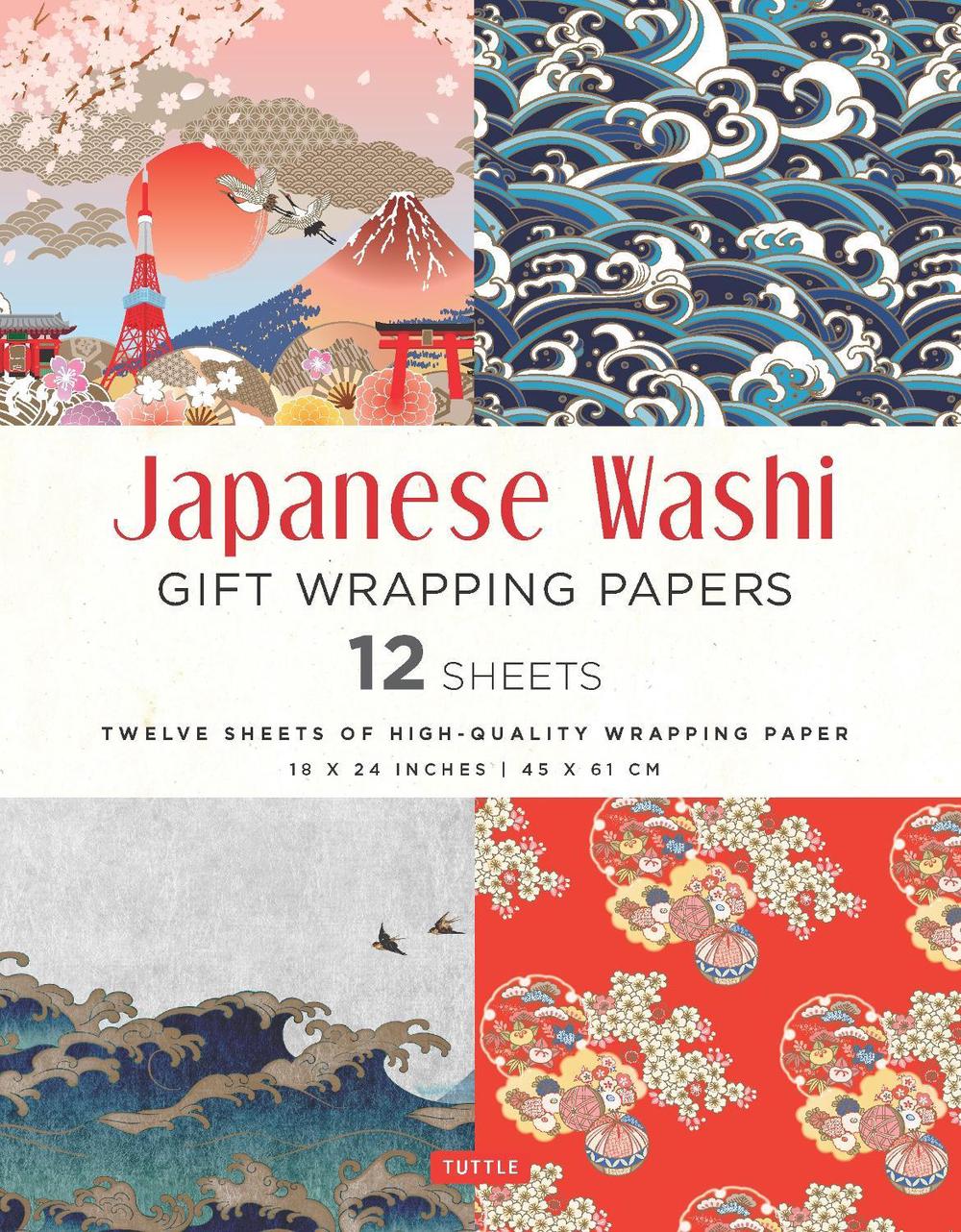 Japanese Washi Gift Wrapping Papers - 12 Sheets, 9780804852333