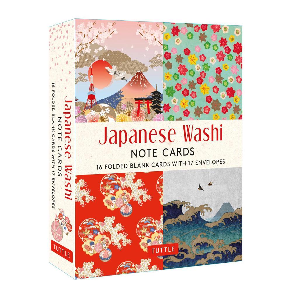 Japanese Washi, 16 Note Cards, 9780804852340