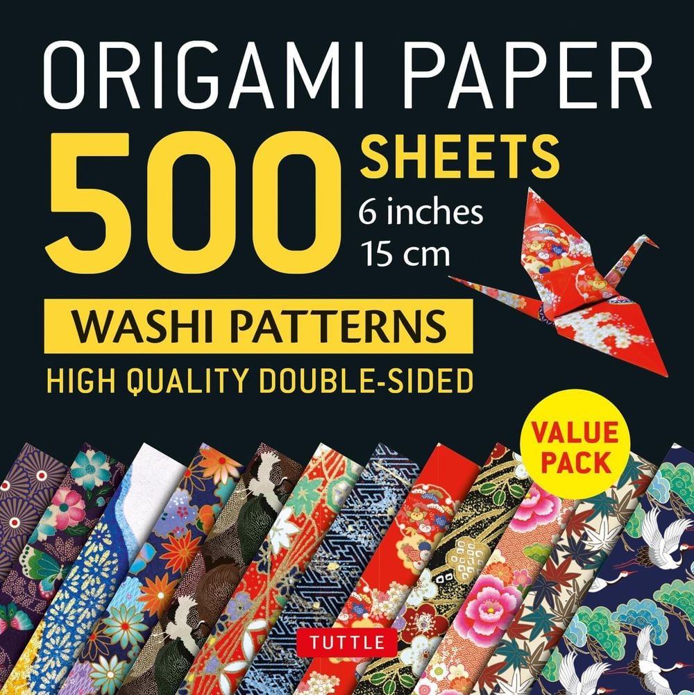 Origami Paper 500 sheets Japanese Washi Patterns 6" (15 cm) by Tuttle Publishing - ISBN: 9780804852418