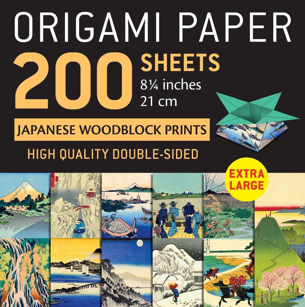 Origami Paper 200 sheets Japanese Woodblock Prints 8 1/4" by Tuttle