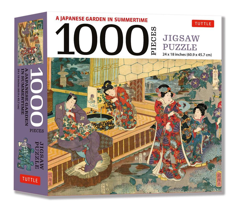 A Japanese Garden in Summertime - 1000 Piece Jigsaw Puzzle - ISBN: 9780804854153