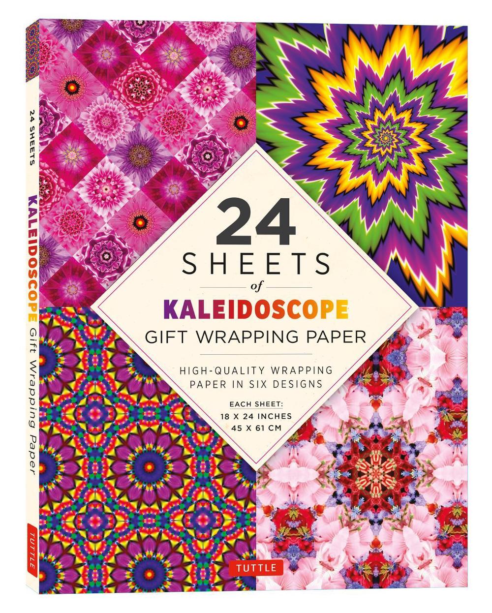 24 sheets of Kaleidoscope Gift Wrapping Paper, 9780804854214
