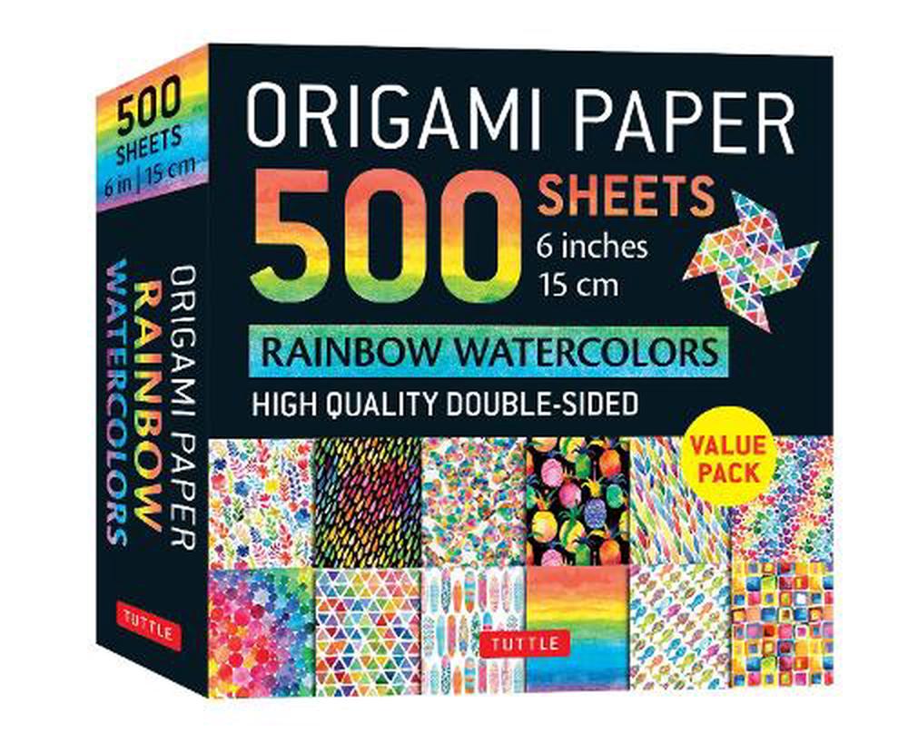 Origami Paper 500 Sheets Rainbow Patterns 6 (15 Cm): Tuttle Origami Paper: Double-Sided Origami Sheets Printed with 12 Different Designs (Instructions for 6 Projects Included)