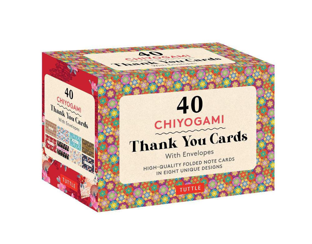 Chiyogami, 40 Thank You Cards with Envelopes, 9780804854337