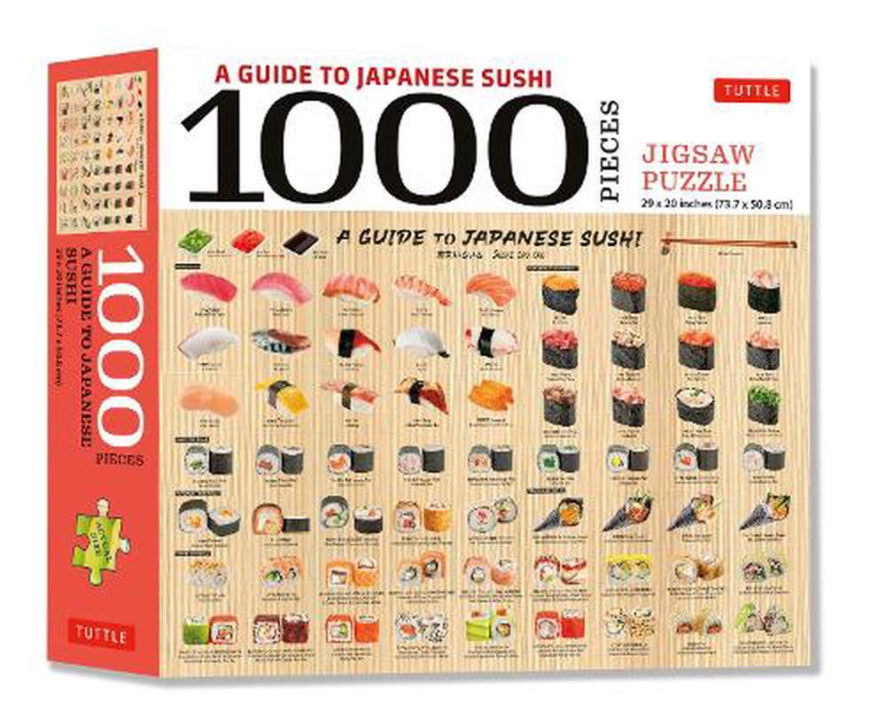 A Guide to Japanese Sushi 1000 Piece Jigsaw Puzzle Buy online at