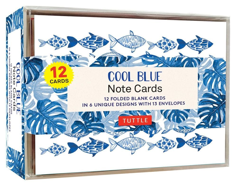 Tuttle Studio Cool Blue Note Cards - 12 Cards by Tuttle Studio - ISBN: 9780804854832