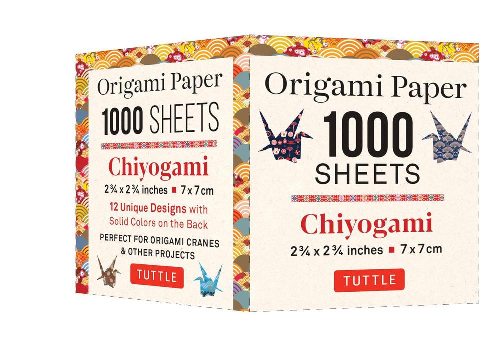 Origami Paper Chiyogami 1,000 sheets 2 3/4 in (7 cm), 9780804855006