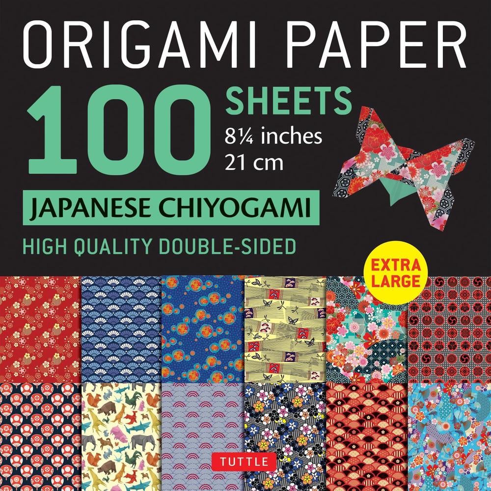 Origami Paper 100 sheets Japanese Chiyogami 8 1/4" (21 cm) by Tuttle Studio - ISBN: 9780804855136