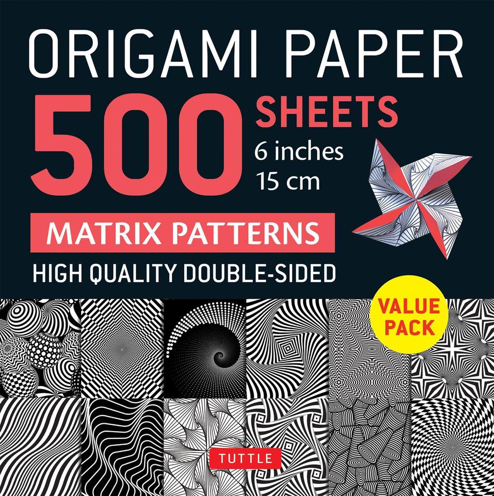 Origami Paper 500 sheets Matrix Patterns 6" (15 cm), 9780804856027
