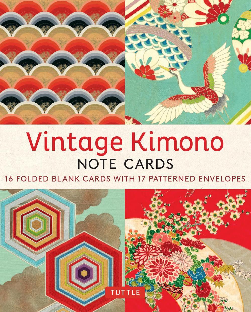 Tuttle Studio Vintage Kimono, 16 Note Cards, 9780804856812