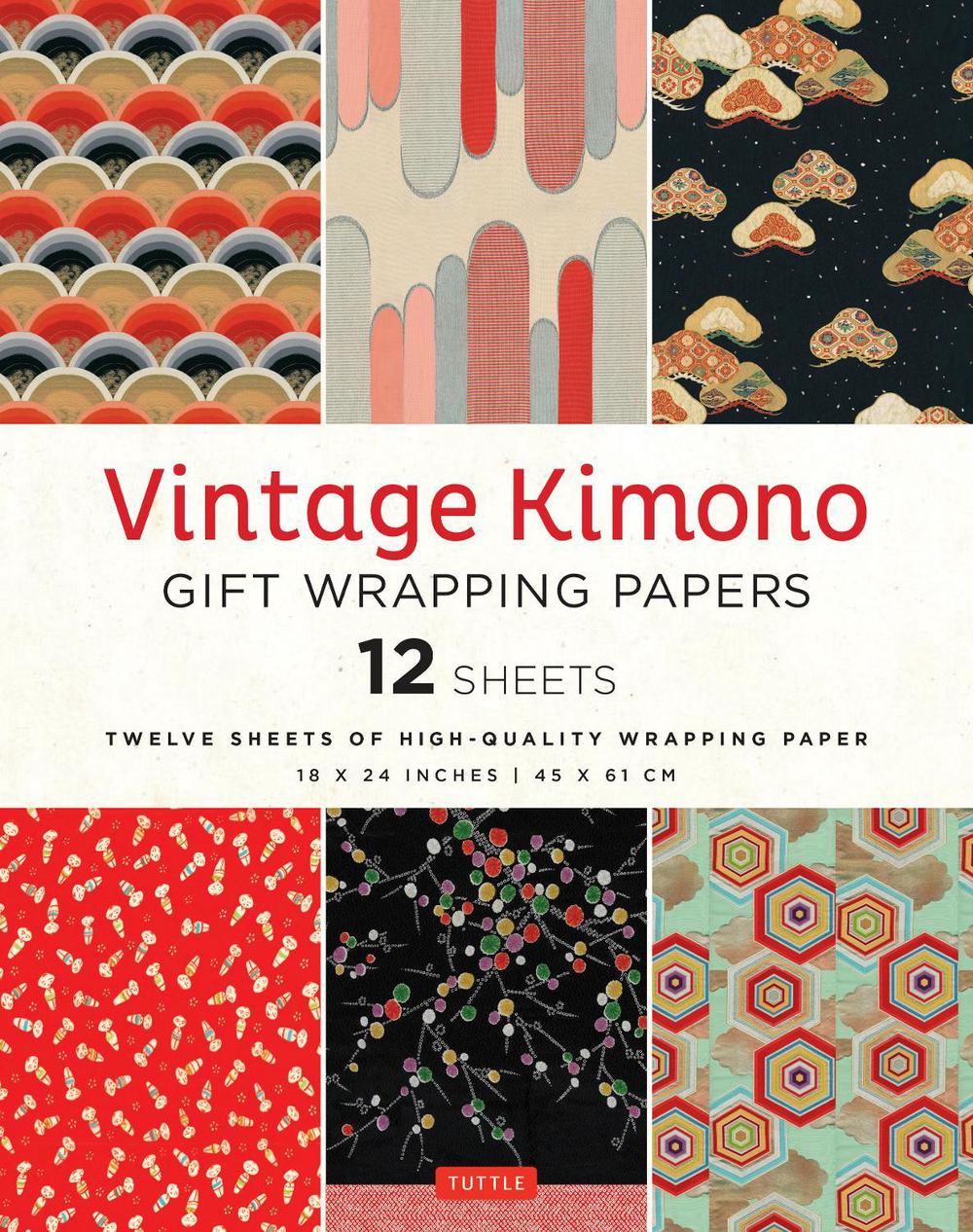 Vintage Kimono Gift Wrapping Papers - 12 sheets, 9780804856843