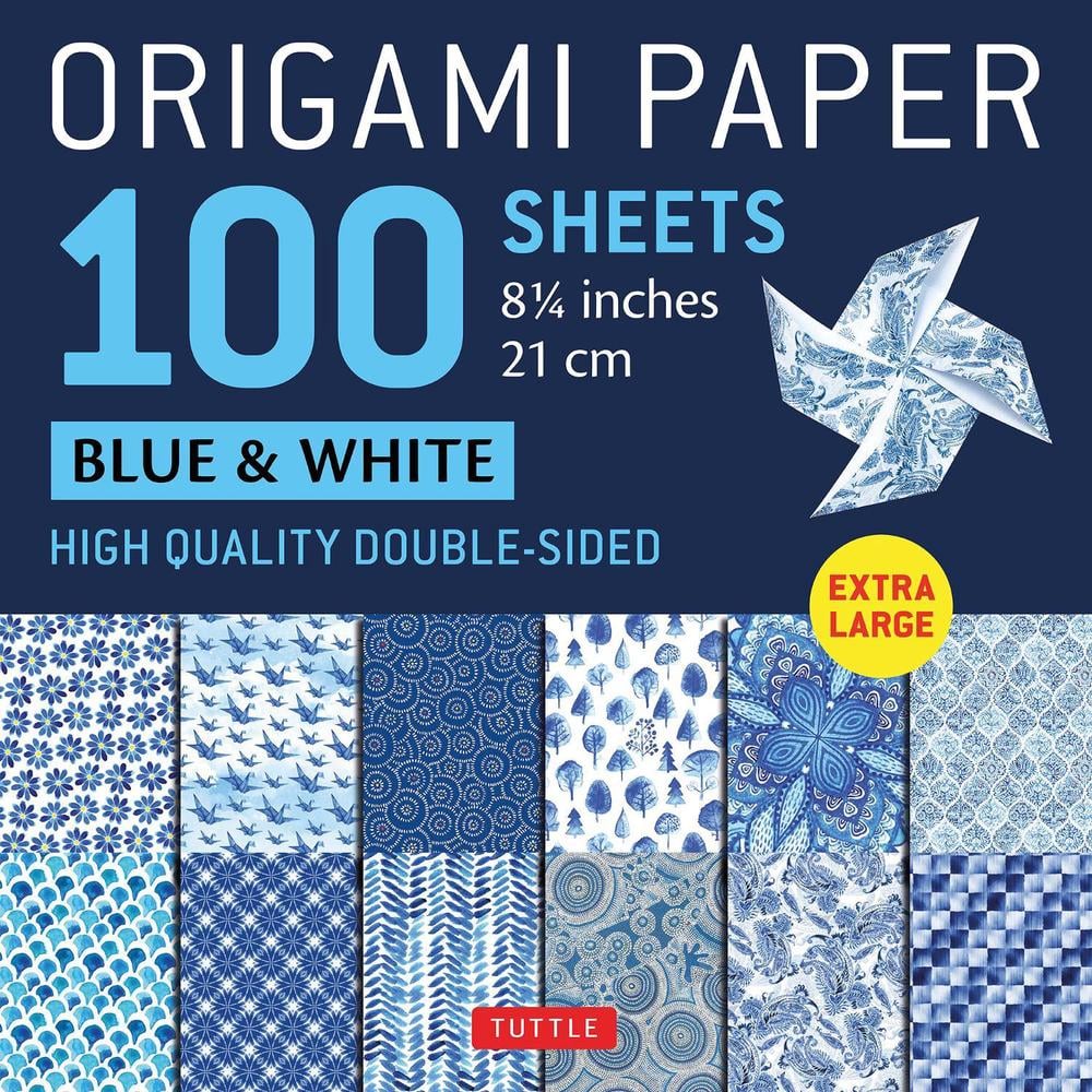 Origami Paper 100 sheets Blue & White 8 1/4" (21 cm) by .. Tuttle Studio - ISBN: 9780804857024