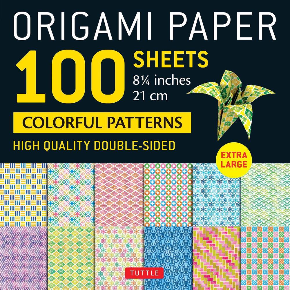 Origami Paper 100 sheets Colorful Patterns 8 1/4" (21 cm), 9780804857406