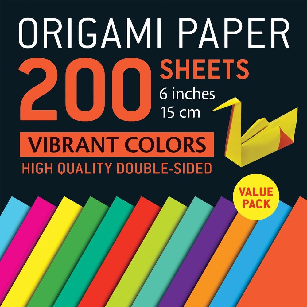 Origami Paper 200 sheets Vibrant Colors 6" (15 cm) by .. Tuttle Studio - ISBN: 9780804857789