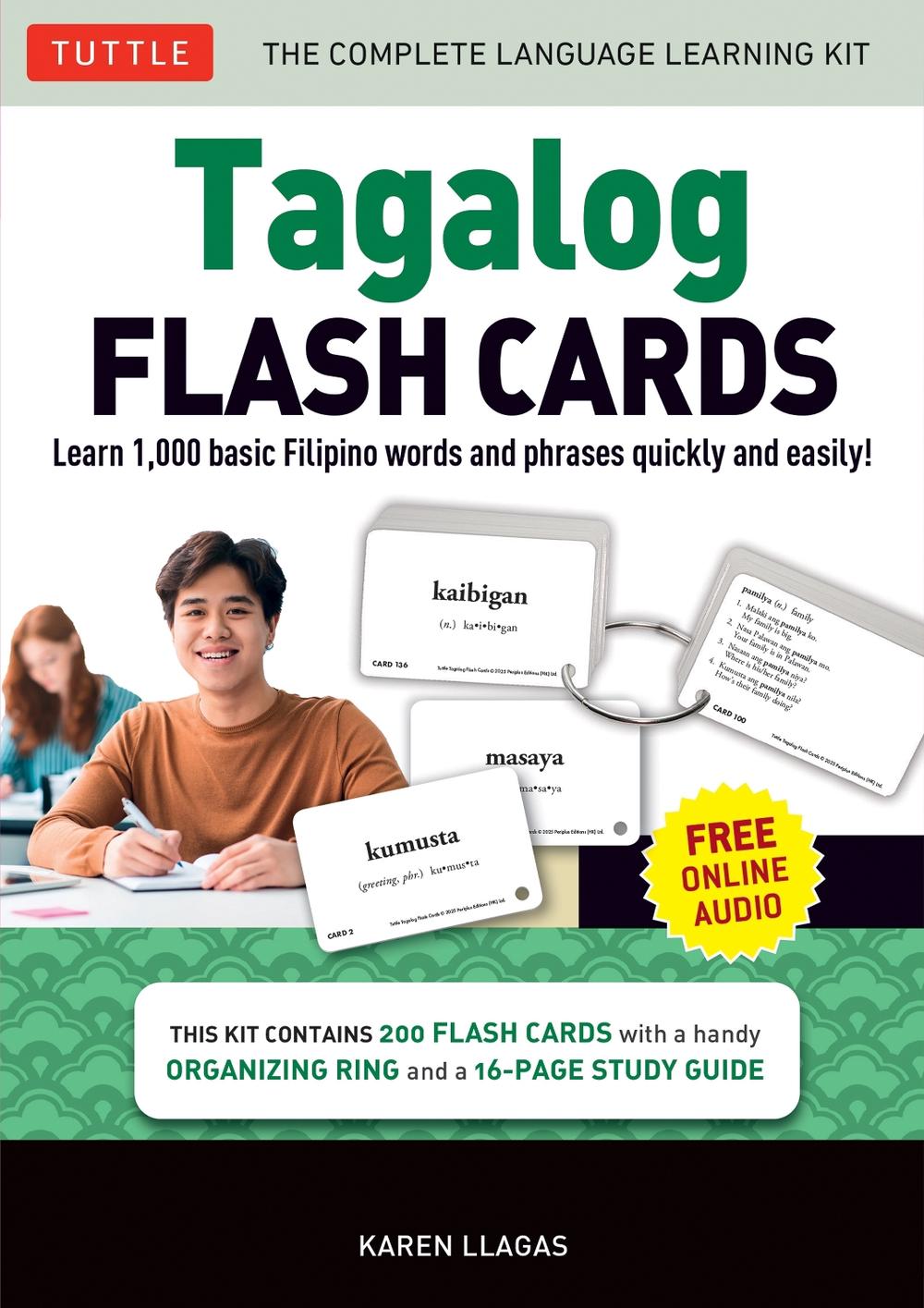 Tagalog Flash Cards Kit, 9780804858175