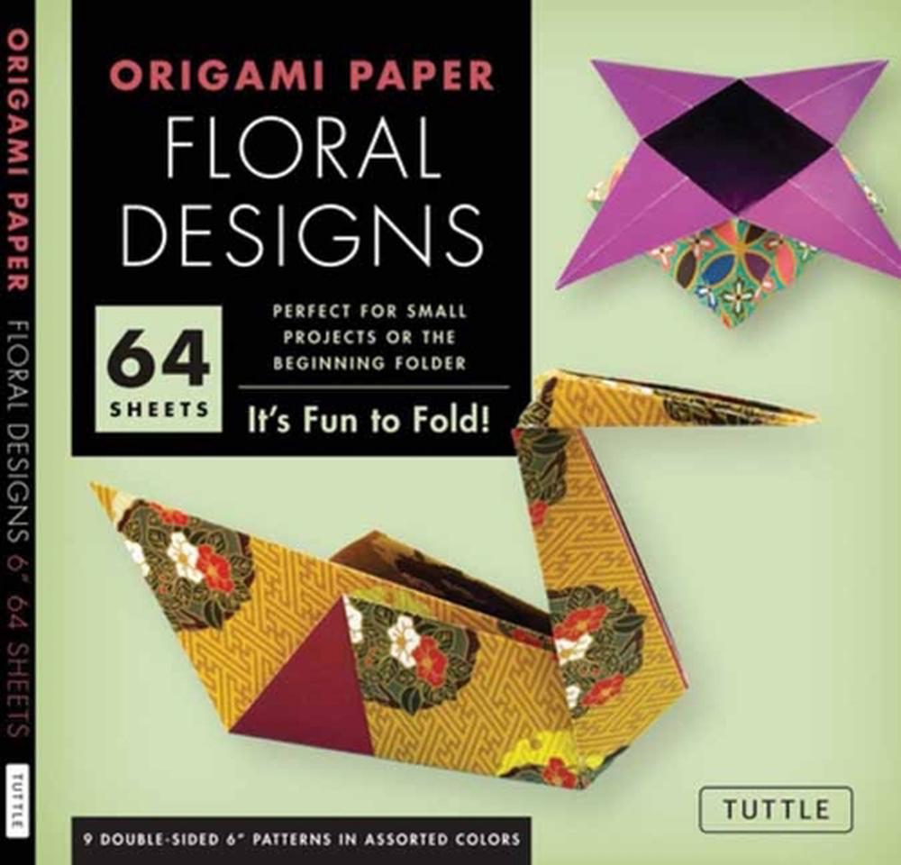 Origami Paper - Floral Designs - 6" - 60 Sheets, 9780804858427