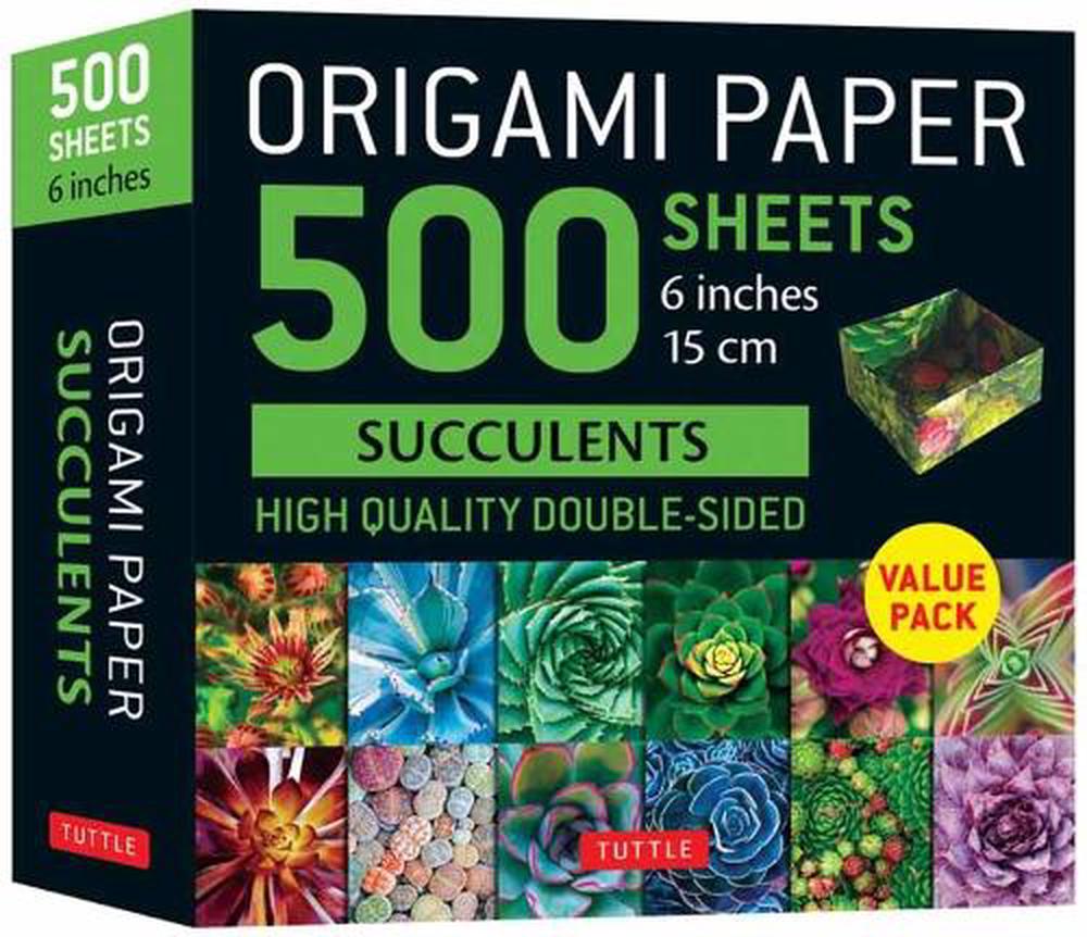 Origami Paper 500 sheets Succulents 6" (15 cm), 9780804858557