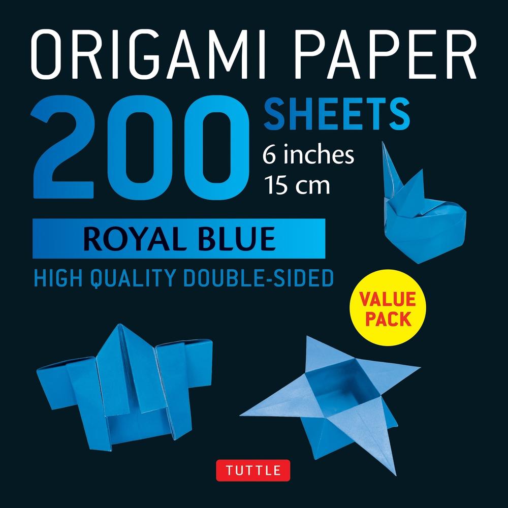 Origami Paper 200 sheets Royal Blue 6" (15 cm), 9780804858908