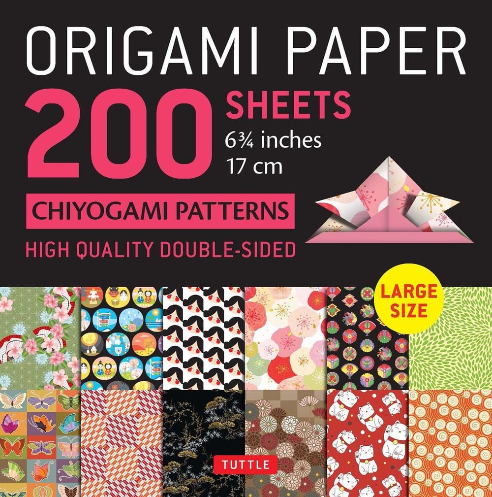 Origami Paper 200 sheets Chiyogami Patterns 6 3/4" (17cm) by .. Tuttle Studio - ISBN: 9780804860031