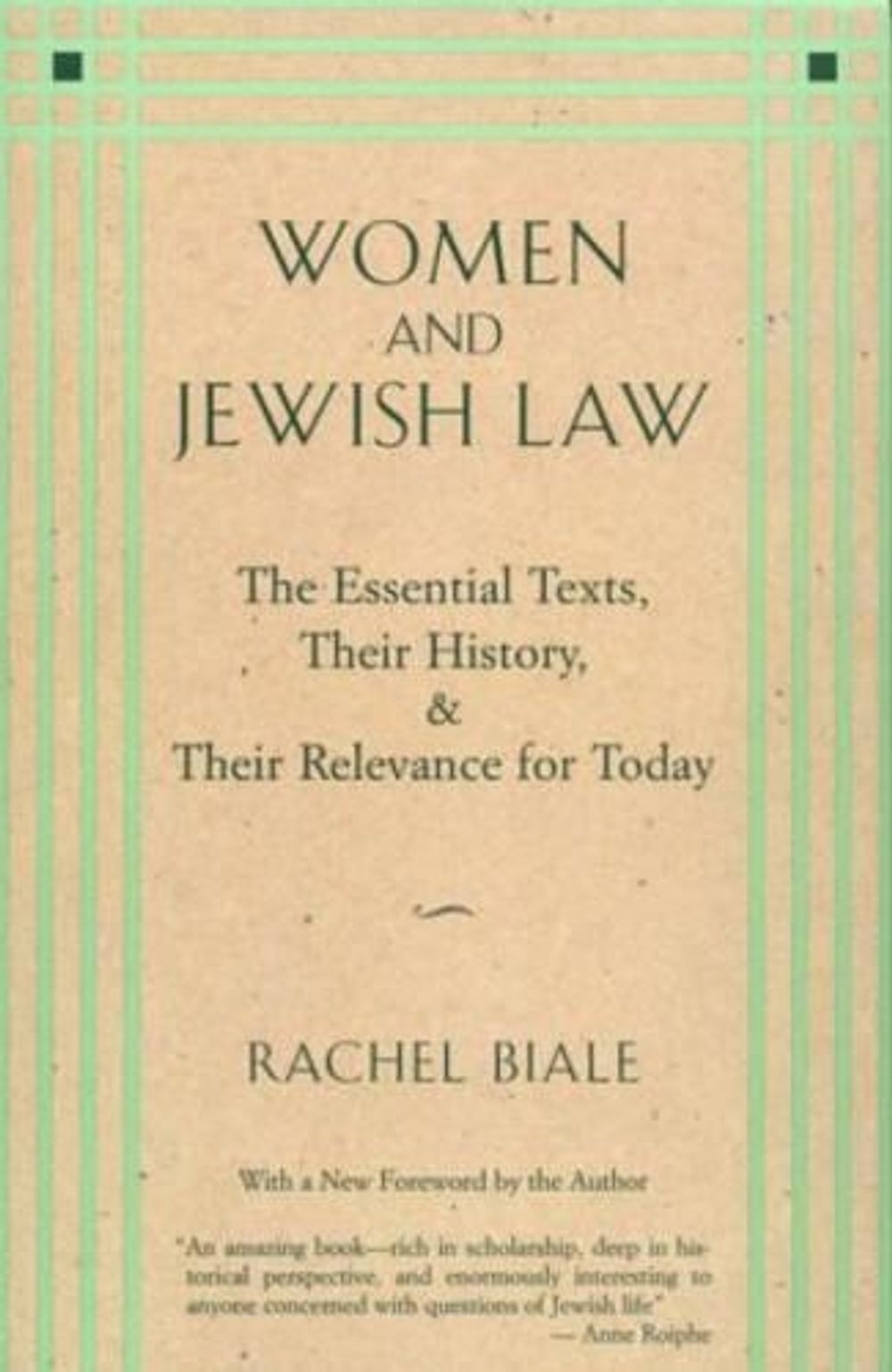 Women and Jewish Law by Rachel Biale - ISBN: 9780805210491