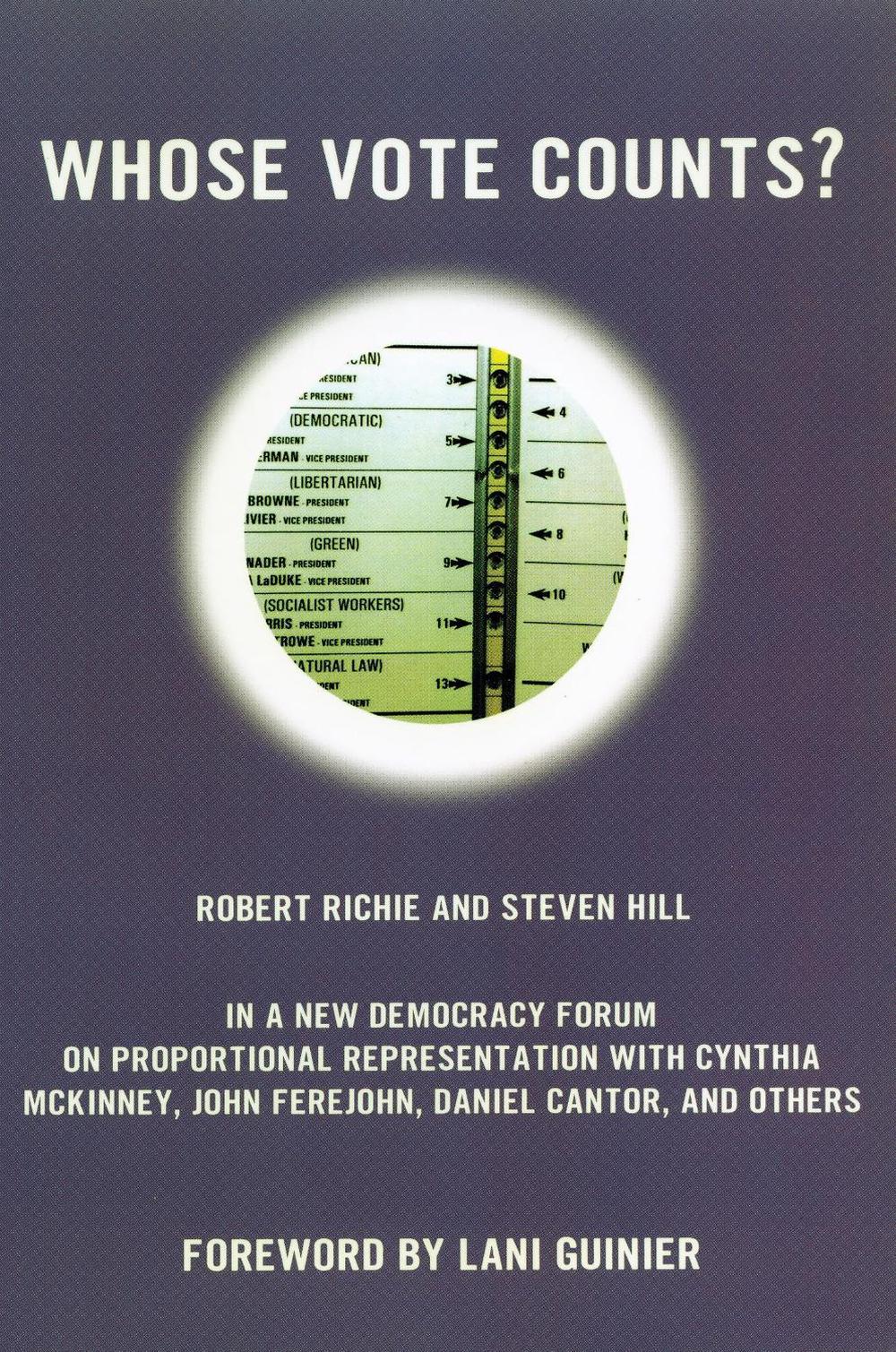 Whose Vote Counts? by Robert Richie - ISBN: 9780807044230