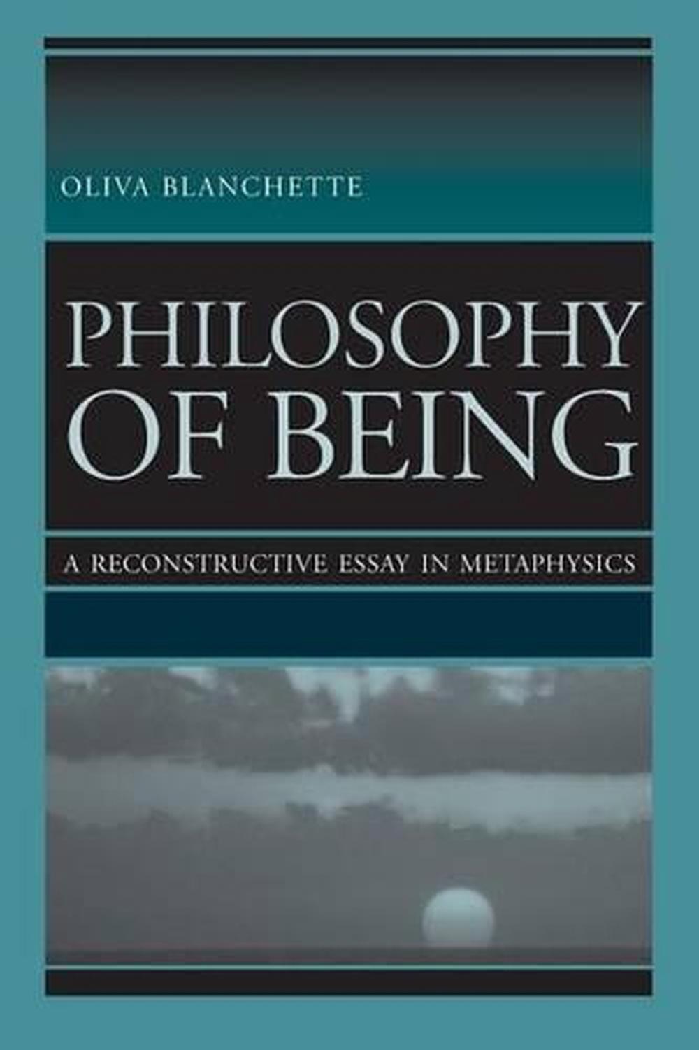 Philosophy of Being, 9780813210964